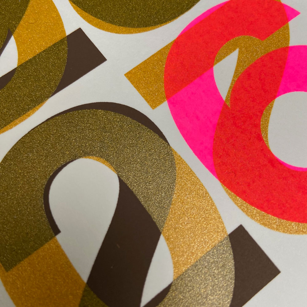 Gezeefdrukte nieuwjaarskaart 2026